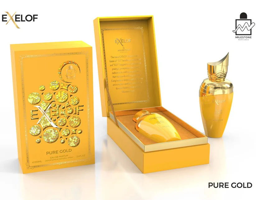 Exelof Pure Gold Eau De Parfum by Milestone - Unisex